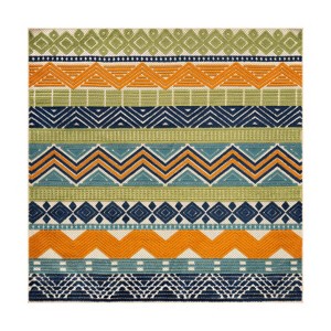 World Rug Gallery Marbella Contemporary Boho Indoor/Outdoor Area Rug - 1 of 4