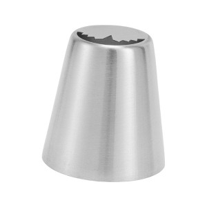 Unique Bargains Piping Tip 304 Stainless Steel Silver Tone 0.98"x1.46"x1.65" 1 Pcs - 1 of 3