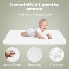 Safstar Baby Bassinet Bedside Crib, Newborn Sleeper w/Large Storage Basket, Adjustable Heights, Detachable & Washable Mattress - 3 of 4