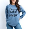 Simply Sage Market Women's I'm Sorry For What I Said When It Was Winter Long Sleeve Garment Dyed Tee - 2 of 4