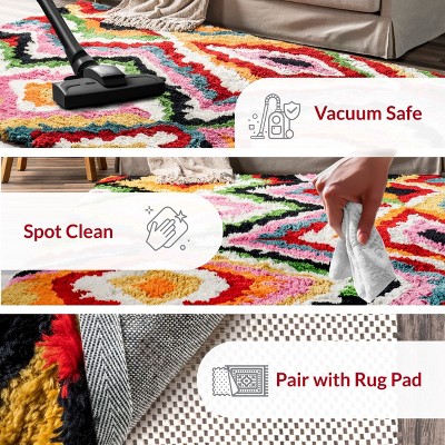 Bohemian Bliss Multicolor Handmade Shag Area Rug 4' x 6'