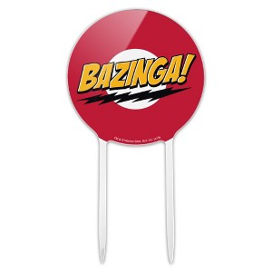 The Big Bang Theory Sheldon Bazinga Acrylic Cake Topper - 1 of 4