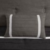7 Pcs Bed in a Bag Luxury Faux Suede Design Premium Comforter Set, Striped Accent All Season Bedding, Royal Vintage Style Bed Set with Pillow Cases - 4 of 4