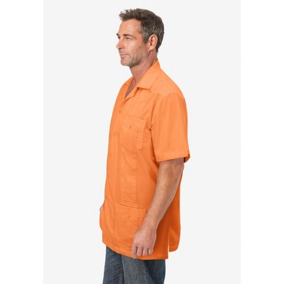KingSize Short-Sleeve Guayabera Shirt