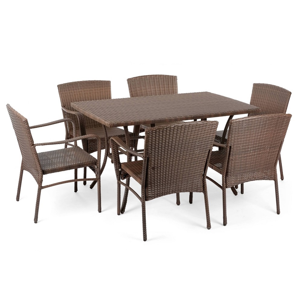 7pc Leisure Collection Patio Dining Set – W Unlimited  – Patio​