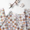 Bacati - Mod Sports Print Blue Orange Chocolate 100 percent Cotton Universal Baby US Standard Crib or Toddler Bed Fitted Sheet - 2 of 4