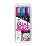 6ct Dual Brush Pen Art Markers Galaxy Palette - Tombow