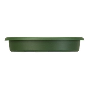 The HC Companies Panterra Deep Clip-On Plastic Planter Saucer Drip Tray, Green, 6in - 1 of 1