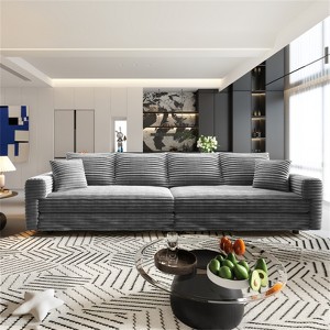 RISOKEYS Upholstered Sofa - Cloud Couch with Deep Seat and Soft Pillows, Convertible Sofa Lounge Chair for Living Room, Bedroom - 1 of 4