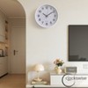 Clockswise Black Analog Clock – Silent, Non-Ticking for Wall, Office Desk, Table and Shelf, Battery-Operated Perfect for Home Office - 4 of 4