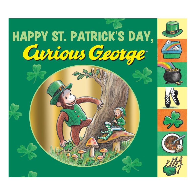 Happy St. Patrick's Day, Curious George - by  H A Rey (Board Book), 1 of 2