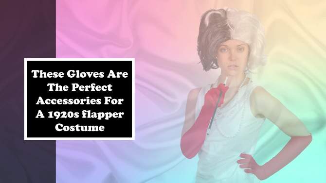 Skeleteen Womens Satin Opera Gloves Costume Accessory - White, 2 of 7, play video