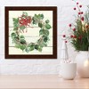 Courtside Market Christmas Wreath 8x8 Framed Art Board - 2 of 2