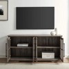 GDFstudio Grant Modern 58" Wood Glass-Door Rectangle TV Stand - 2 of 4