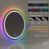 Overlength Rectangle RGB LED Bathroom Mirror w/ Bluetooth Speaker Vanity Mirror for Make Up - 4 of 4