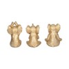 Sagebrook Home Set of 3 Polyresin Yoga Elephant Figurines - Contemporary Table Decor For Home, Office, Yoga Studio, Spa - 4 of 4