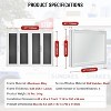 Concession Window, Aluminum Alloy Food Truck Window with 4 Horizontal Sliding Mesh Screen Windows & Drag Hook, Up to 85 ° Serving Window - 2 of 4
