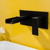 BWE Waterfall Single-Handle Wall Mount Bathroom Faucet in Matte Black - 4 of 4