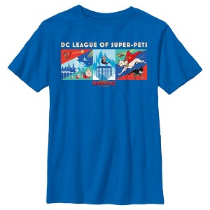 Boy's DC League of Super-Pets Super Pack Panels T-Shirt - 1 of 4