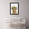 15" x 21" Floral Lion Animals Framed Art Print - Wynwood Studio: Modern Digital Wall Decor, Black Plastic Frame - 4 of 4