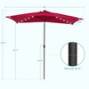 Sonkuki 10x6.5 ft LED Rectangular Patio Market Umbrella 3-Year-Non-Fading - 3 of 4