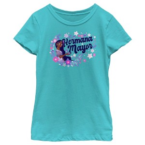 Girl's Encanto Isabela Hermana Mayor with Flower T-Shirt - 1 of 4