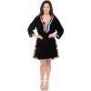 LA LEELA Women's Summer Bathing Suit Cover Ups Mini Holiday Beachwear Mini Swim Suit Loose Beach Dress Boho Dress X-Large-XX-Large Black, Solid - 4 of 4