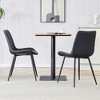 KWPZQEB Dining Chairs Set of 4, Mid-Century Modern Seating with Metal Legs and Comfy Cushion for Living Room Outdoor Lounge - 4 of 4