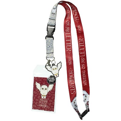 Harry Potter Hogwarts Lanyard With Clear Id Badge Holder, Rubber Charm, And  Collectible Sticker Multicoloured : Target