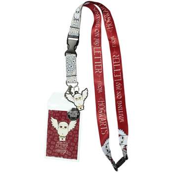 Harry Potter Hedwig ID Lanyard Badge Holder With 1.5" Hedwig Charm Pendant Multicoloured