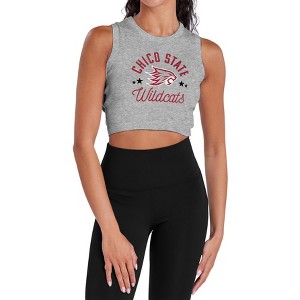 Women's California State University, Chico Mascot Sleeveless Crop Top Tank - 1 of 4
