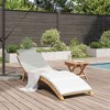 Sun Lounger  Solid teak wood vidaXL - 3 of 4
