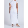 ELOQUII Women's Plus Size Funnel Neck Knit Dress With Sequin - 3 of 3