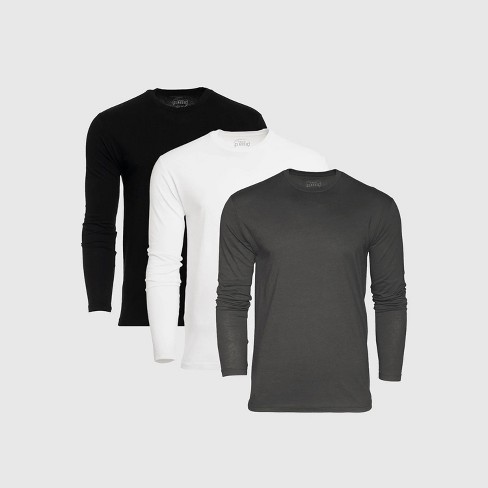 Men s Core Long Sleeve Crew Neck T Shirt 3 Pack S True Classic