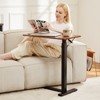 ROOMTEC Portable Adjustable Height Desk, Bedside Table with Hidden Wheels, Freestanding Laptop Desk Side Table - 4 of 4