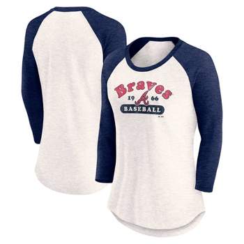 MLB Atlanta Braves Women's 3/4 Fashion T-Shirt