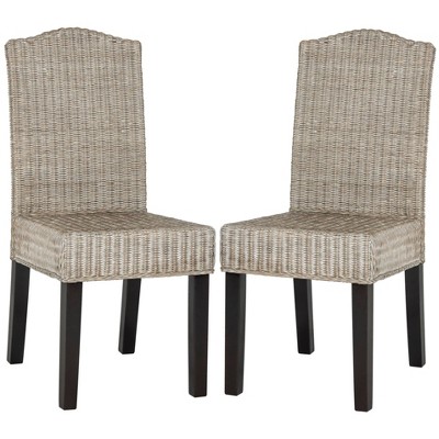 Set Of 2 Odette Wicker Dining Chair - Safavieh : Target