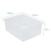 ECR4Kids Letter Size Deep Storage Tray with Lid, Large Plastic Storage Bins, 10-Pack - 2 of 4