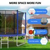 BestParts 8FT Trampoline with Safety Enclosure, Basketball Hoop & Ladder - Blue - 2 of 4