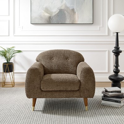 MINIMORE Modern Style 37.8"W Iris Accent Chair & Armchair with Tufted back