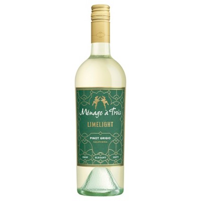 M&#233;nage &#224; Trois Limelight Pinot Grigio White Wine - 750ml Bottle