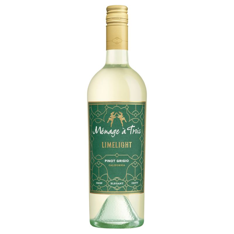 M&#233;nage &#224; Trois Limelight Pinot Grigio White Wine - 750ml Bottle, 1 of 8
