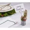 Saro Lifestyle Country Chic Pine Cone Name Card Holder (Set of 4), 5.5", Multicolored - 3 of 3