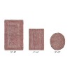 Lux Premium 100% Cotton  Ultra-Soft Tufted Solid Reversible 3 Piece Bath Rug Set, Water-Absorbent, Durable, Machine Washable Bathroom Rug - 2 of 4