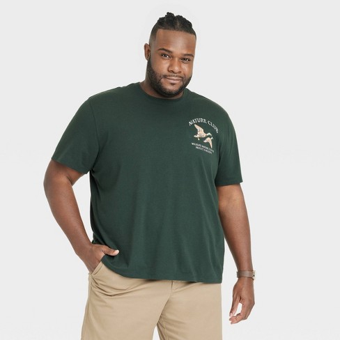 Men's Big & Tall Short Sleeve Crewneck T-Shirt - Goodfellow & Co™ Forest  Green XXLT