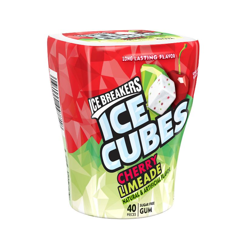 Ice Breakers Ice Cubes Cherry Limeade Bottle Pack Gum - 3.24oz, 1 of 4