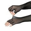 INSPIRE CHIC Women's Fishnet Elastic Mesh Half Finger Gloves 1 Pair - 4 of 4