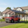 12x20 FT Metal Carport, Heavy Duty Canopy with Updated Roof & Enhanced Base, Multi-Use Carport Garage for Car - 2 of 4