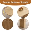 NicBex 63" Oval Dining Table for 6,Farmhouse Kitchen Table with Wood Strip Base,Dining Room Table for Living Room,Kitchen,Meeting Room - 3 of 4