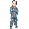 Footed Pajamas - Merry Gnomes Toddler Hoodie Fleece One Piece - 3 of 4